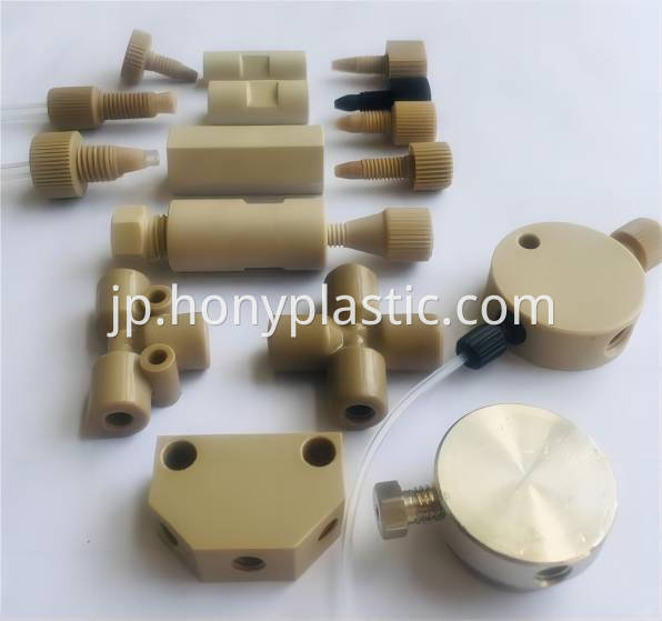 PEEK straight through two-way two-way connector peek adapter liquid chromatography -2